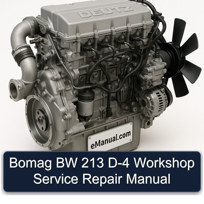 Deutz 2012 Bomag BW 213 D-4 Service Repair Workshop Manual PDF