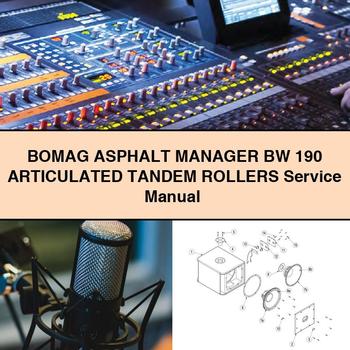 Bomag Asphalt Manager BW 190 Articulated Tandem Rollers Service Repair Workshop Manual PDF