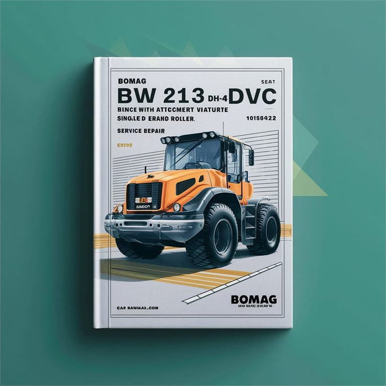 Bomag BW 213 DH-4 BVC Attachment Plate Variocontrol Single Drum Roller SN 10158212 UP Service Repair Workshop Manual PDF