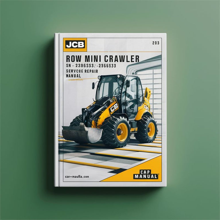 JCB 8085 ZTS ROW Mini Crawler Excavators SN 2366533-2366533 Service Repair Workshop Manual PDF
