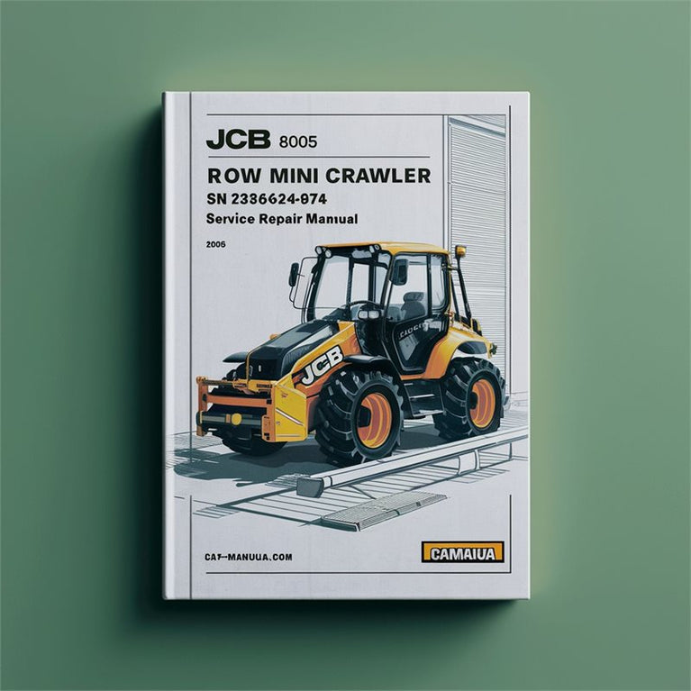 JCB 8085 ZTS ROW Mini Crawler Excavators SN 2336424-2336574 Service Repair Workshop Manual PDF