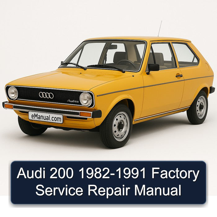 Audi 200 1982-1991 Factory Service Repair Manual
