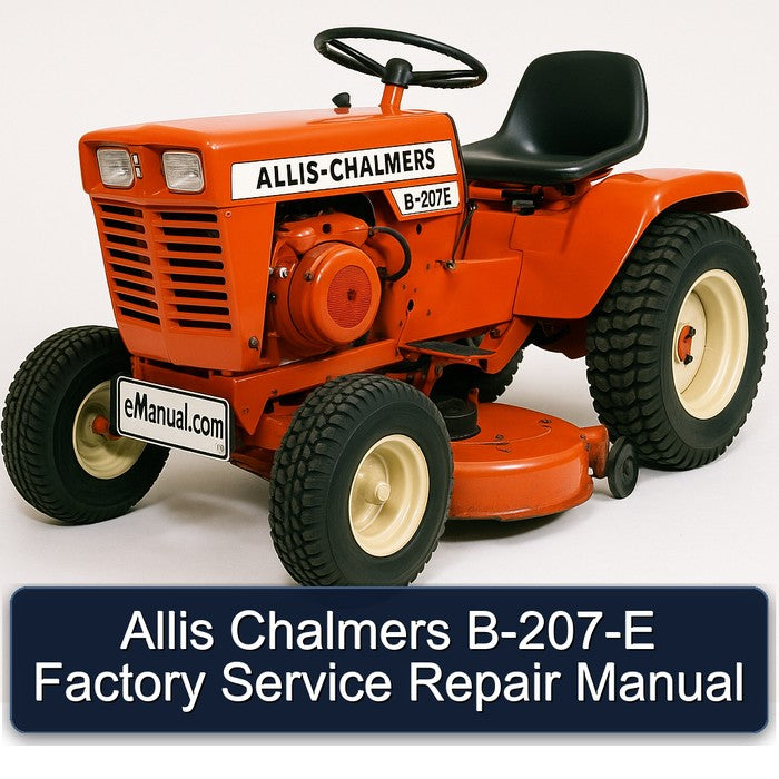 Allis Chalmers B-207-E Factory Service Repair Manual