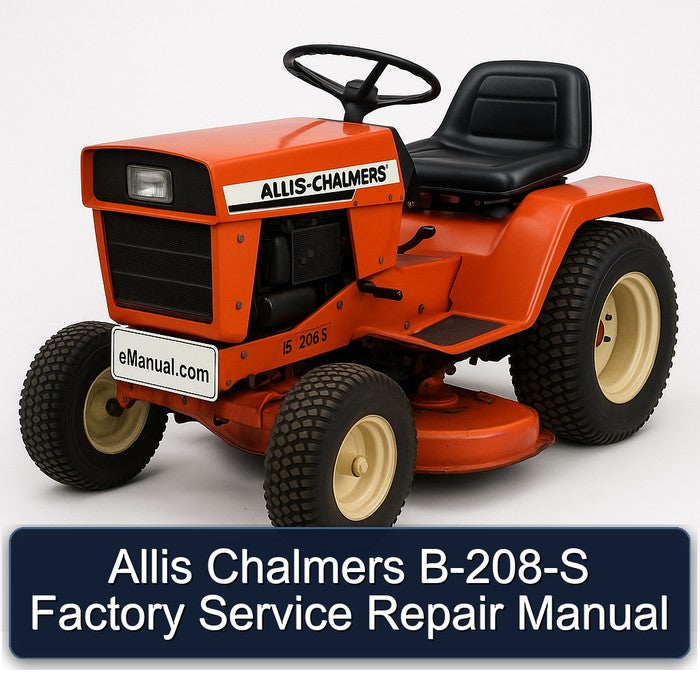 Allis Chalmers B-208-s Service Repair Workshop Manual PDF