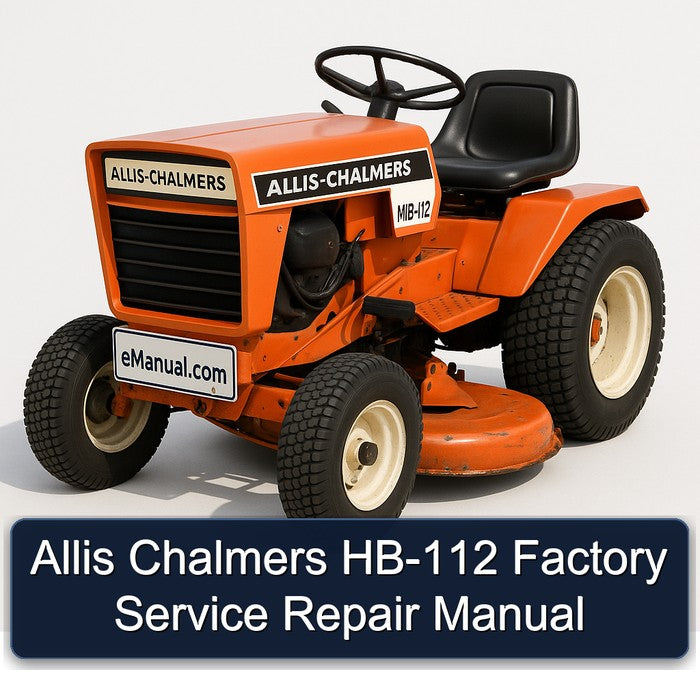 Allis Chalmers HB-112 Factory Service Repair Manual