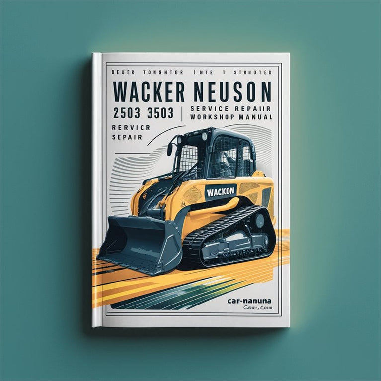 Wacker Neuson 2503 3503 Track Excavator Service Repair Workshop Manual PDF
