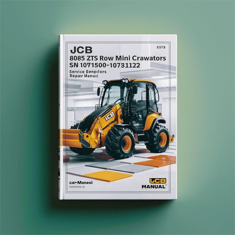 JCB 8085 ZTS ROW Mini Crawler Excavators SN 1071500-1073122 Service Repair Workshop Manual PDF