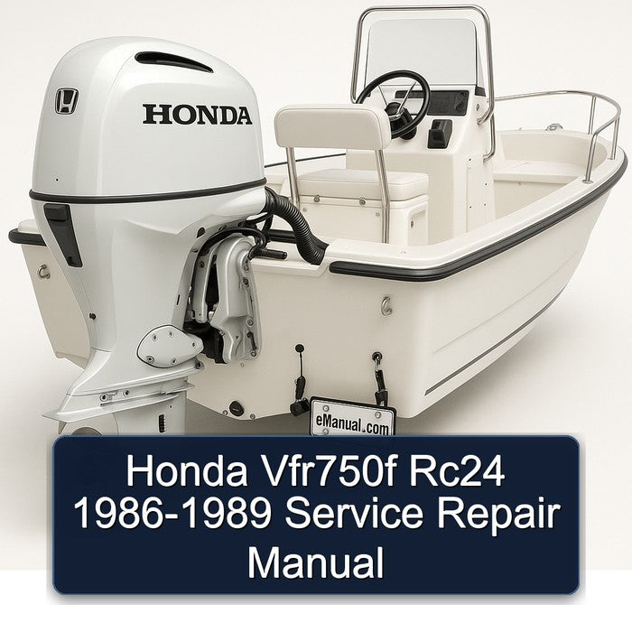 Honda Vfr750f Rc24 1986-1989 Service Repair Manual