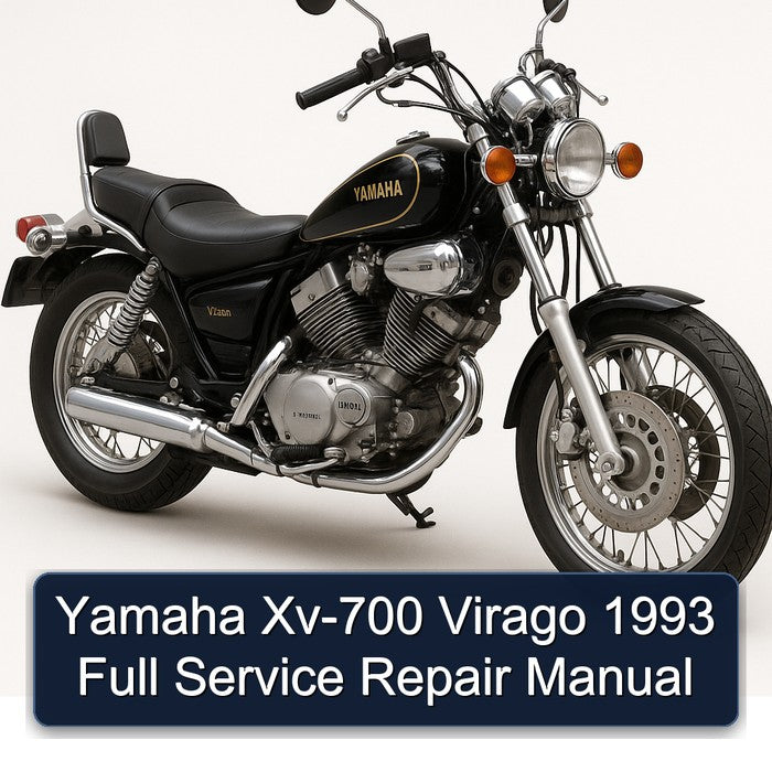 Yamaha Xv-700 Virago 1993 Full Service Repair Manual