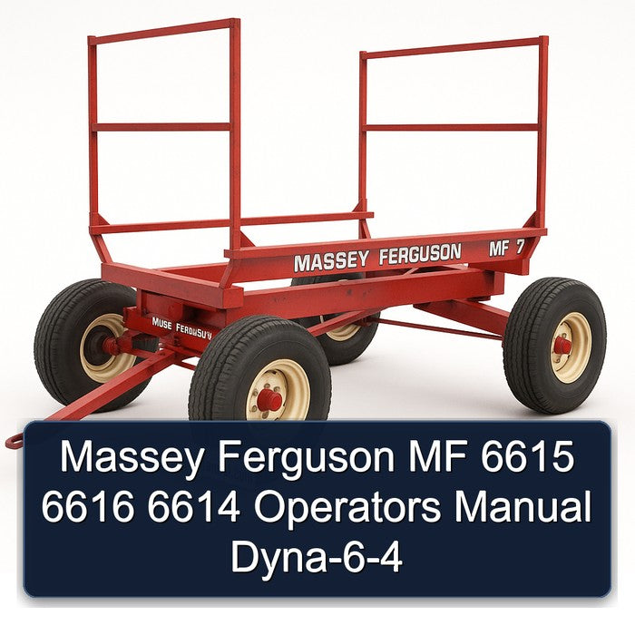 Massey Ferguson MF 6615 6616 6614 Operators Manual Dyna-6-4