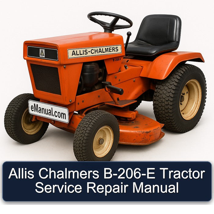 Allis Chalmers B-206-E Tractor Service Repair Manual