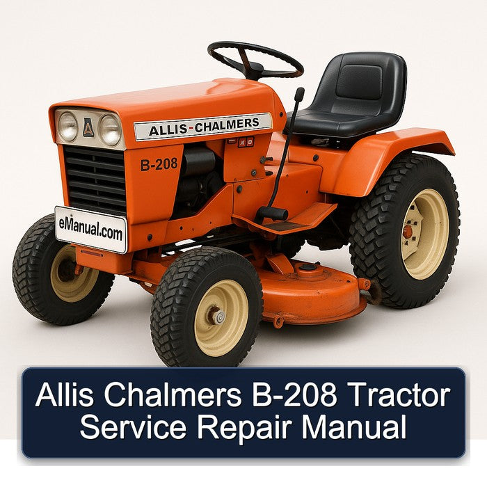 Allis Chalmers B-208 Tractor Service Repair Manual