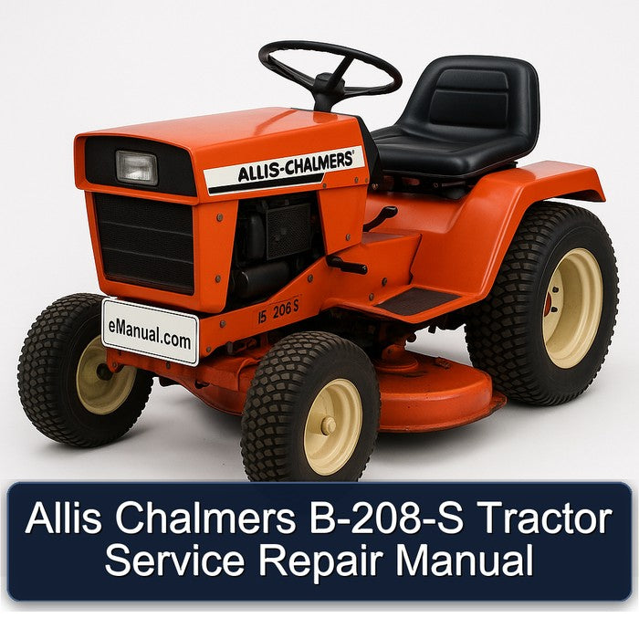 Allis Chalmers B-208-S Tractor Service Repair Manual