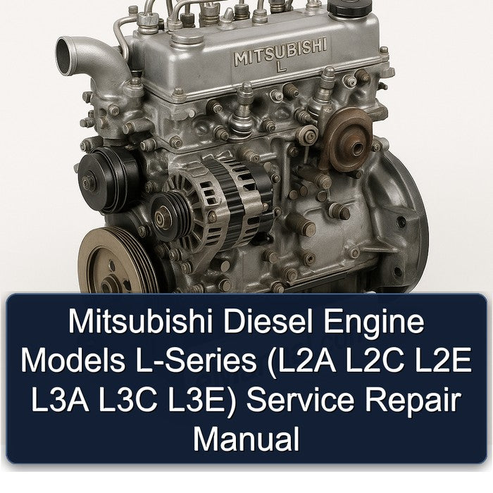 Mitsubishi L Series Diesel Engine Models L-series (l2a L2C L2E L3A L3C L3e) Service Repair Workshop Manual PDF