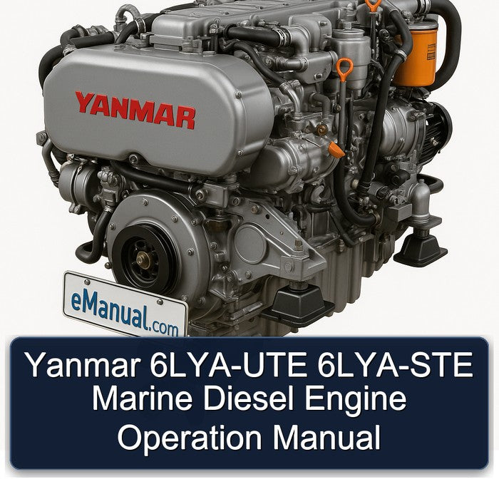Yanmar 6LYA-UTE 6LYA-STE Marine Diesel Engine Operation Manual
