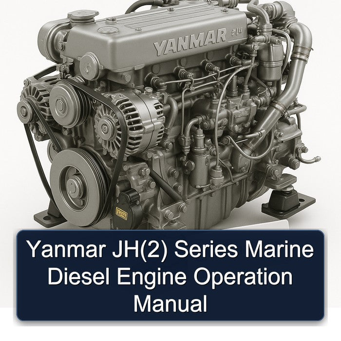 Isuzu Marine Yanmar Jh(2) Series Diesel Engine Operation Service Repair Workshop Manual PDF