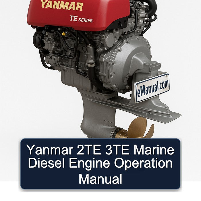 Yanmar 2TE 3TE Marine Diesel Engine Operation Service Repair Workshop Manual PDF
