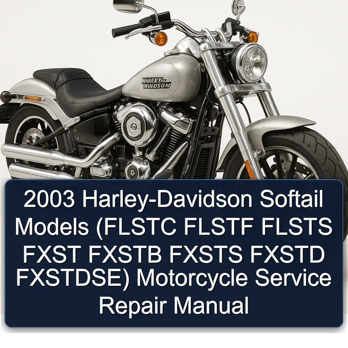 2003 Harley-Davidson Softail Models (FLSTC FLSTF FLSTS FXST FXSTB FXSTS FXSTD FXSTDSE) Motorcycle Service Repair Manual