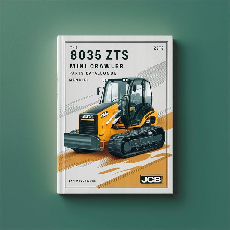 Jcb 8035 Zts Mini Crawler Excavator Parts Catalogue Manual PDF