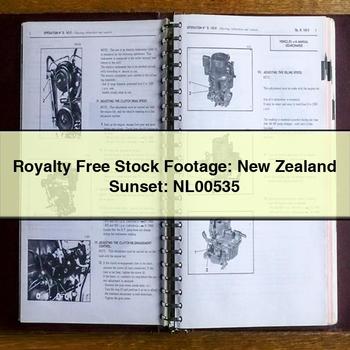 Royalty Free Stock Footage: New Zealand Sunset: NL00535