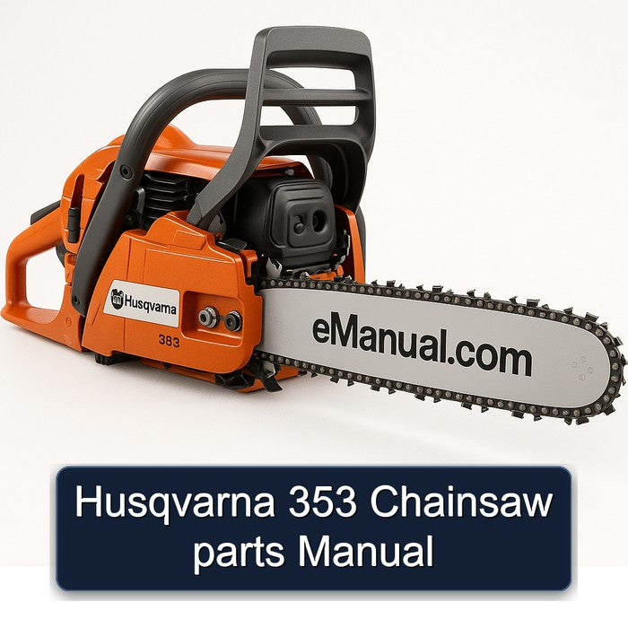 Husqvarna 353 Chainsaw Parts Catalog PDF