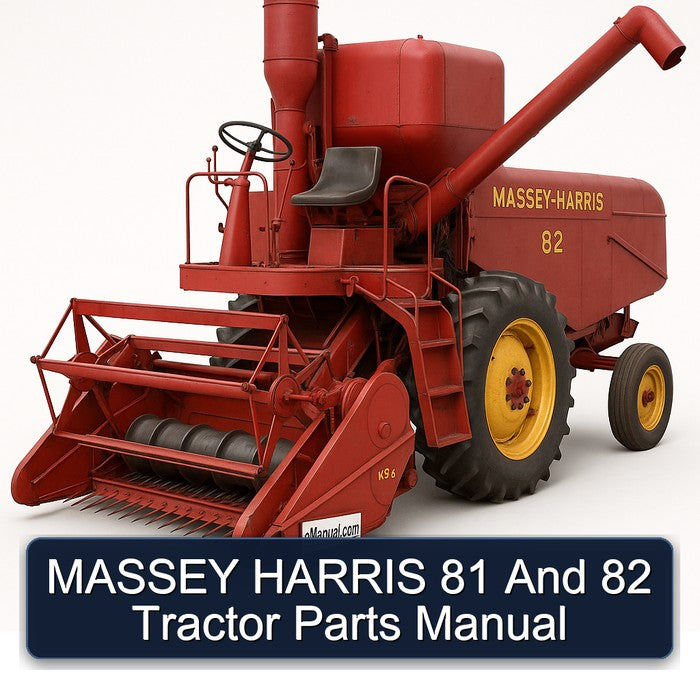 MASSEY HARRIS 81 And 82 Tractor Parts Manual
