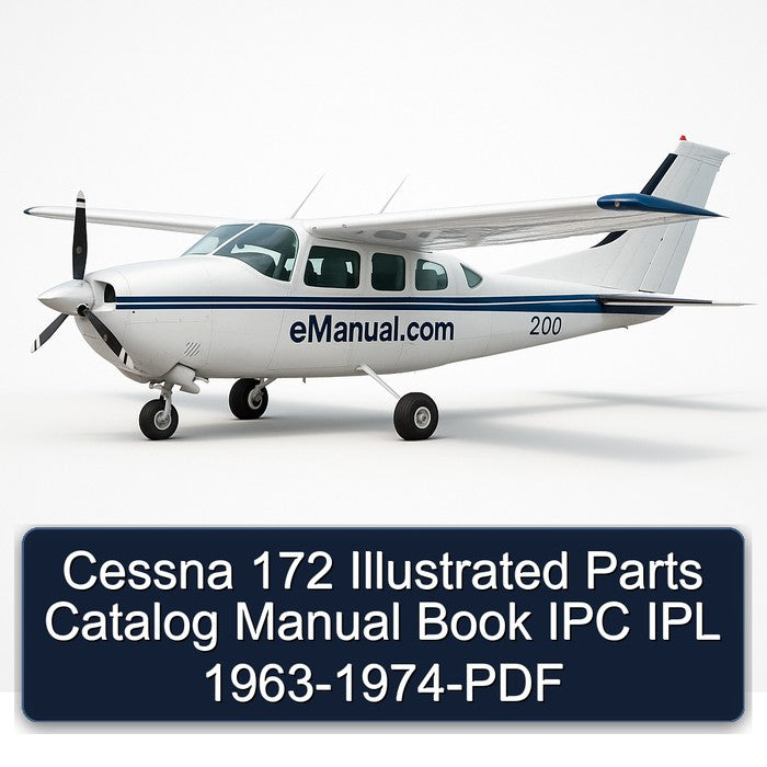 1963-1974 Cessna 172 Illustrated Book IPC IPL Parts Catalog PDF