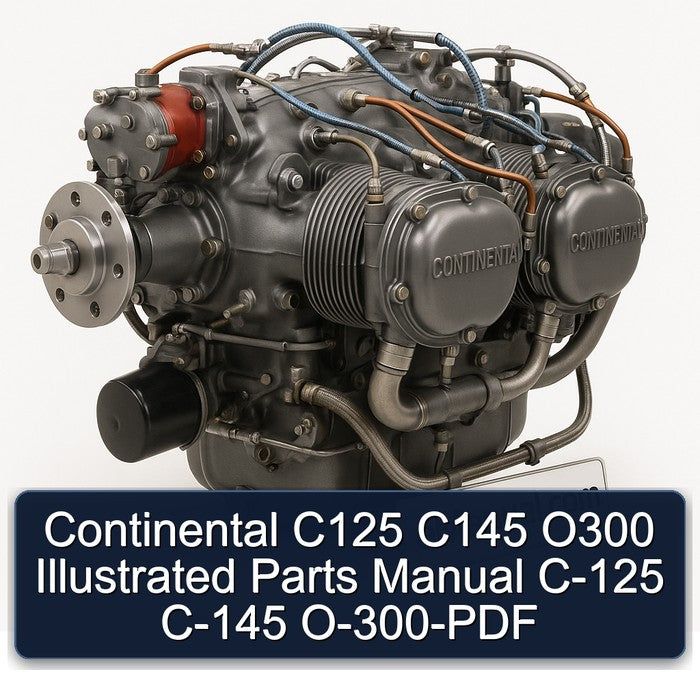 Continental C125 C145 O300 Illustrated Parts Manual C-125 C-145 O-300-PDF