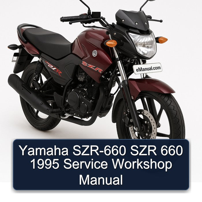 Yamaha SZR-660 SZR 660 1995 Service Workshop Manual