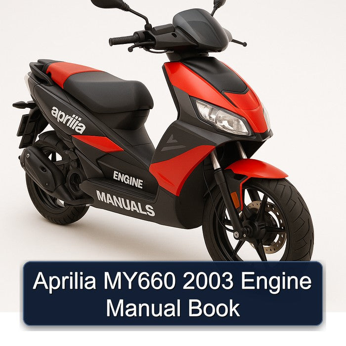 Aprilia MY660 2003 Engine Manual Book