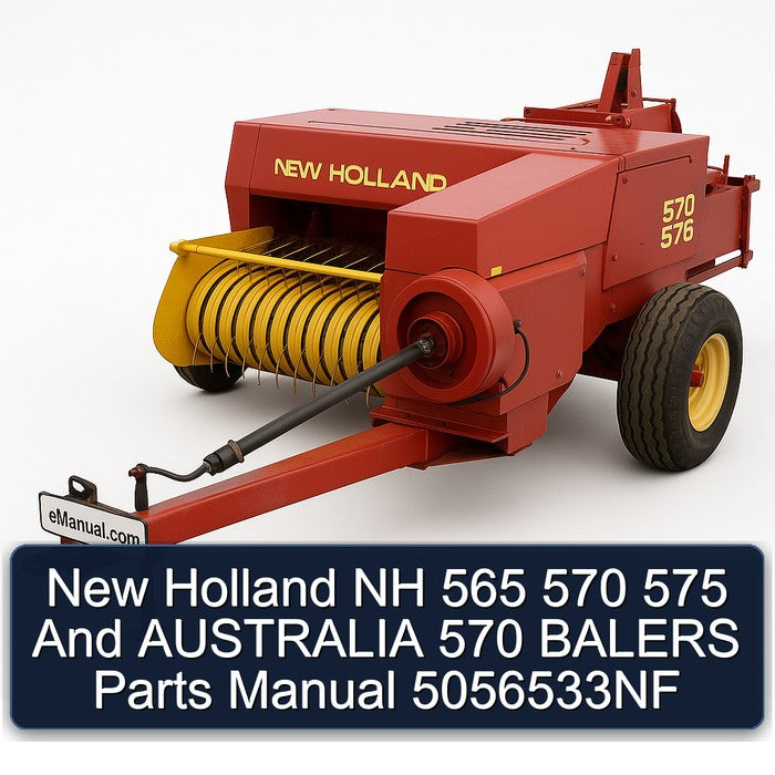New Holland NH 565 570 575 Australia Balers Parts 5056533NF Catalog PDF
