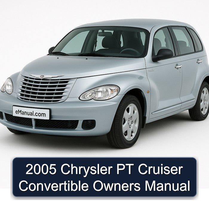2005 Chrysler PT Cruiser Convertible Owners Manual
