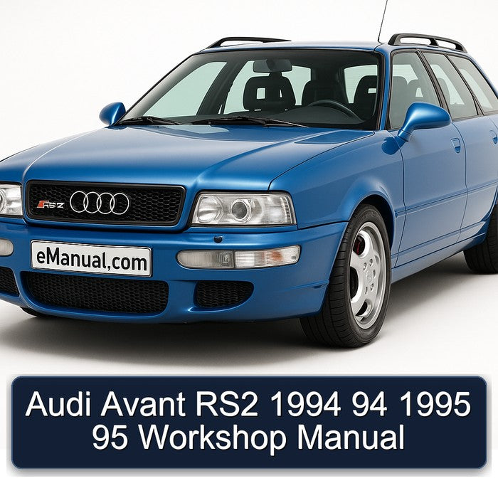 Audi Avant RS2 1994 94 1995 95 Workshop Manual