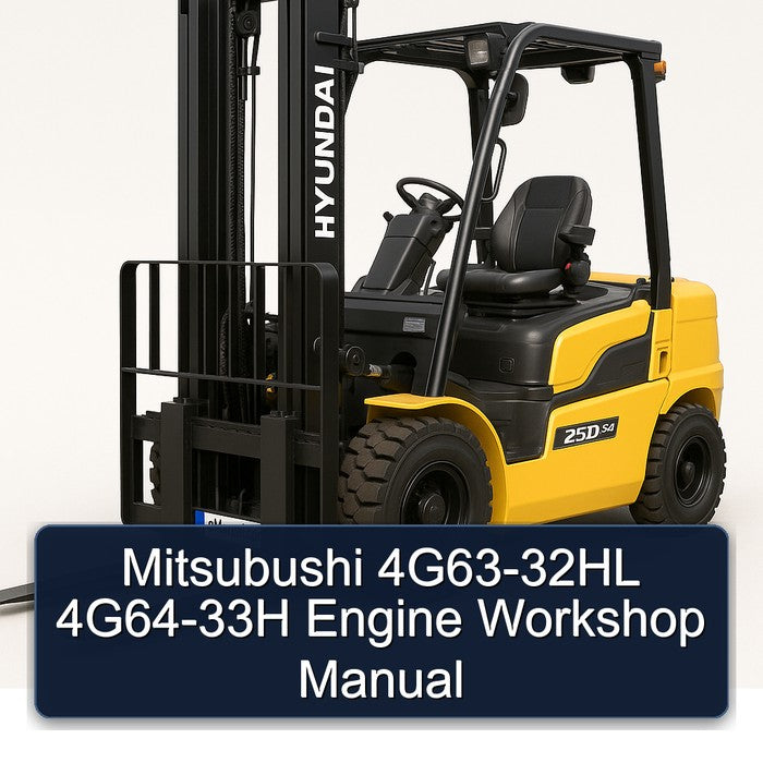 Mitsubushi 4G63-32HL 4G64-33H Engine Workshop Manual