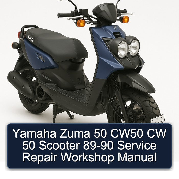 1989-1990 Yamaha Zuma 50 CW50 Cw Scooter Service Repair Workshop Manual PDF