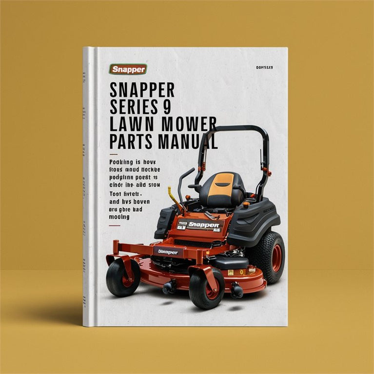 Snapper Series 9 Lawn Mower Parts Catalog PDF