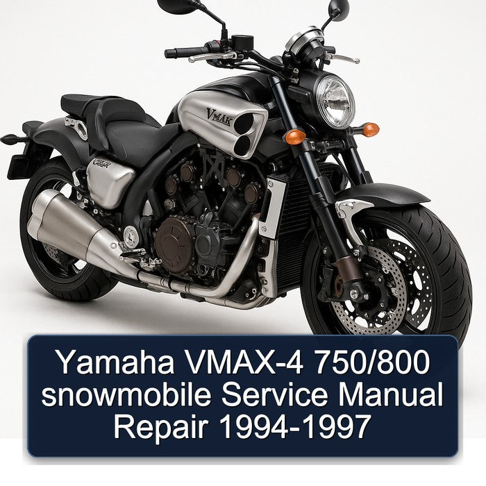 Yamaha VMAX-4 750/800 snowmobile Service Manual Repair 1994-1997