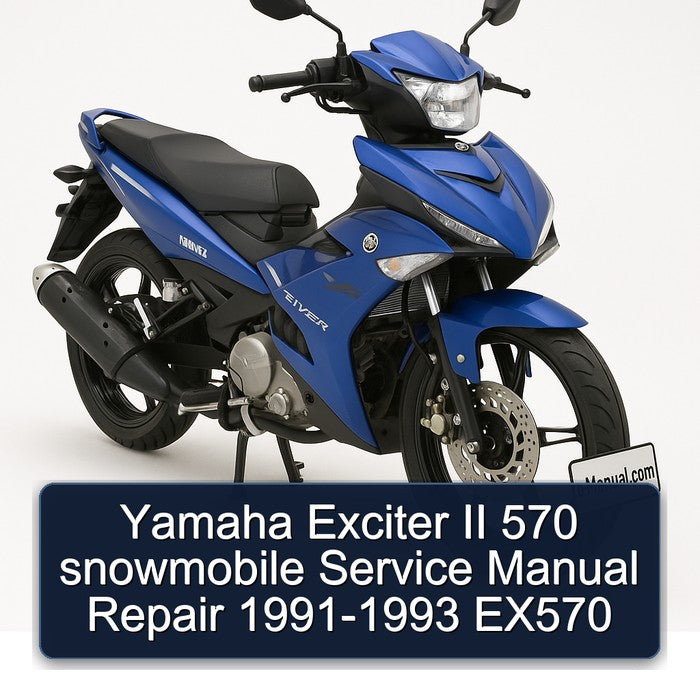 Yamaha Exciter II 570 snowmobile Service Manual Repair 1991-1993 EX570