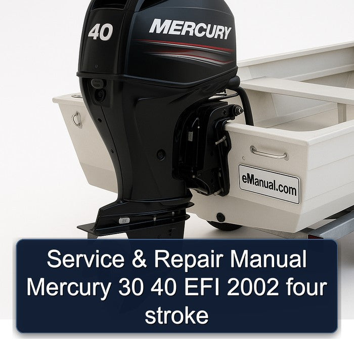 Service & Repair Manual Mercury 30 40 EFI 2002 four stroke