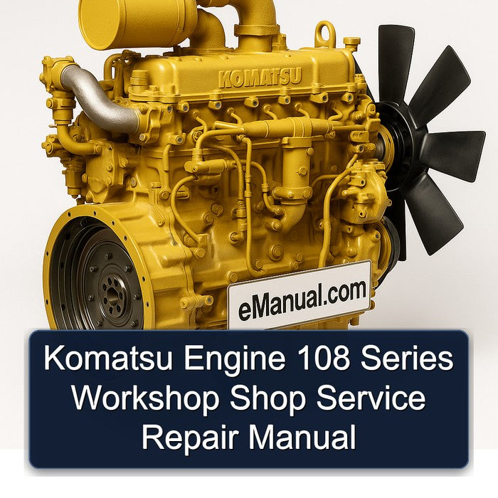 Komatsu Engine 108 Series Workshop Shop Service Repair Manual