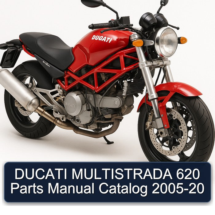 DUCATI MULTISTRADA 620 Parts Manual Catalog 2005-20