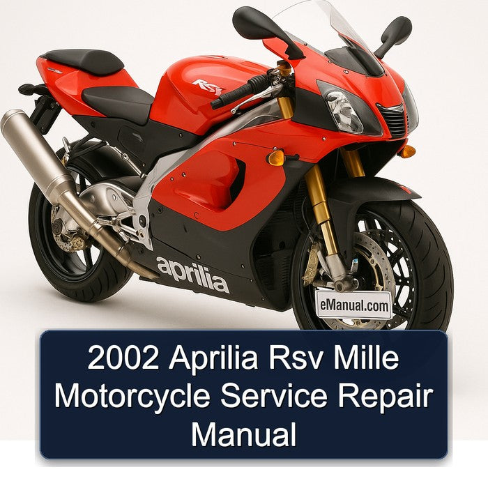 2002 Aprilia Rsv Mille Motorcycle Service Repair Manual