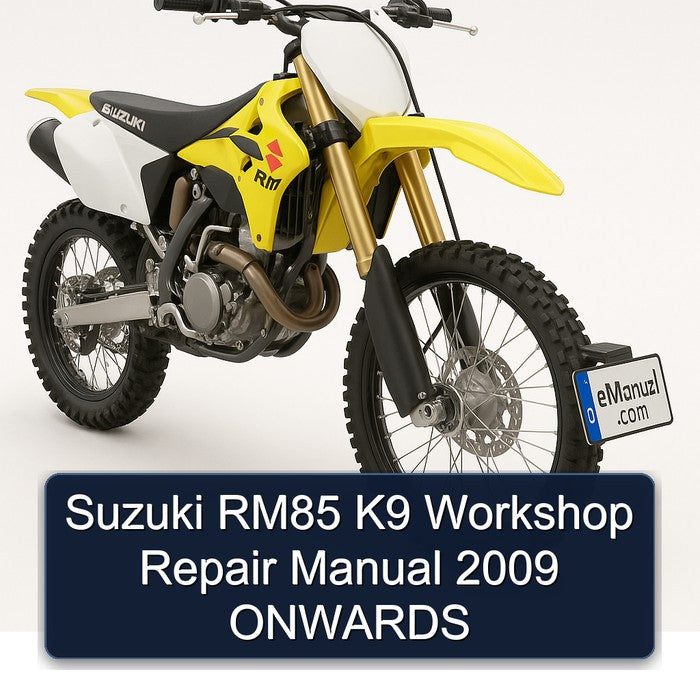 Suzuki RM85 K9 Workshop Repair Manual 2009 ONWARDS