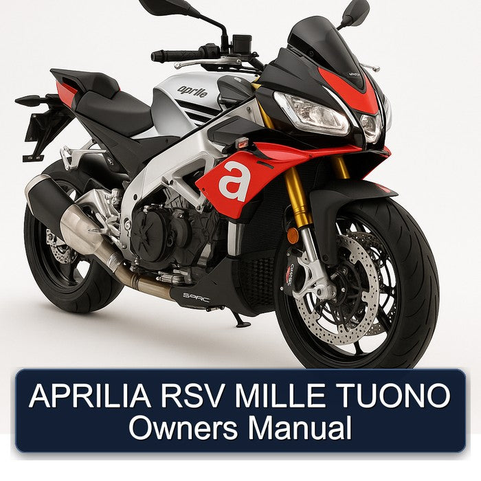 APRILIA RSV MILLE TUONO Owners Manual