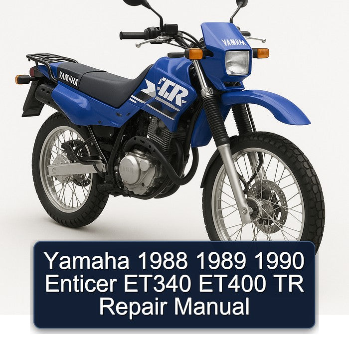 Yamaha 1988 1989 1990 Enticer ET340 ET400 TR Repair Manual