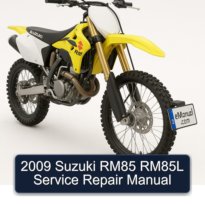 2009 Suzuki RM85 RM85L Service Repair Manual