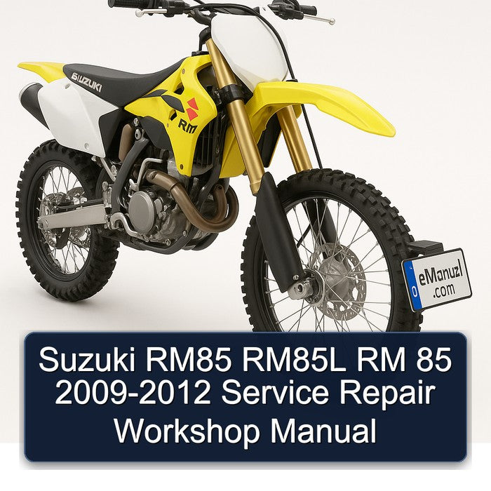 Suzuki RM85 RM85L RM 85 2009-2012 Service Repair Workshop Manual