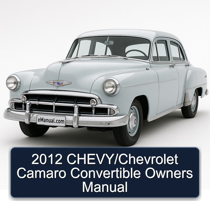 2012 CHEVY/Chevrolet Camaro Convertible Owners Manual