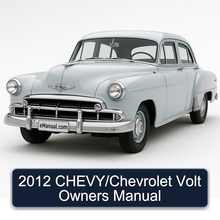2012 CHEVY/Chevrolet Volt Owners Manual