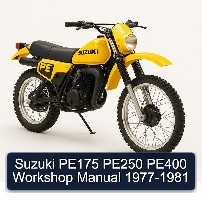 Suzuki PE175 PE250 PE400 Workshop Manual 1977-1981